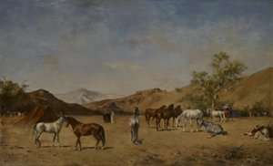 Un Camp Arabe - Eugène  Fromentin